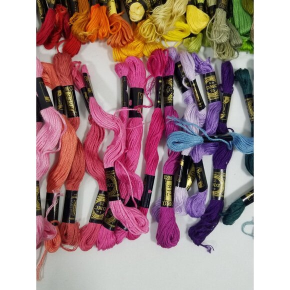 DMC Embroidery Floss 100% Cotton Assorted Colors 120+ Skeins Craft Thread - Picture 7 of 11